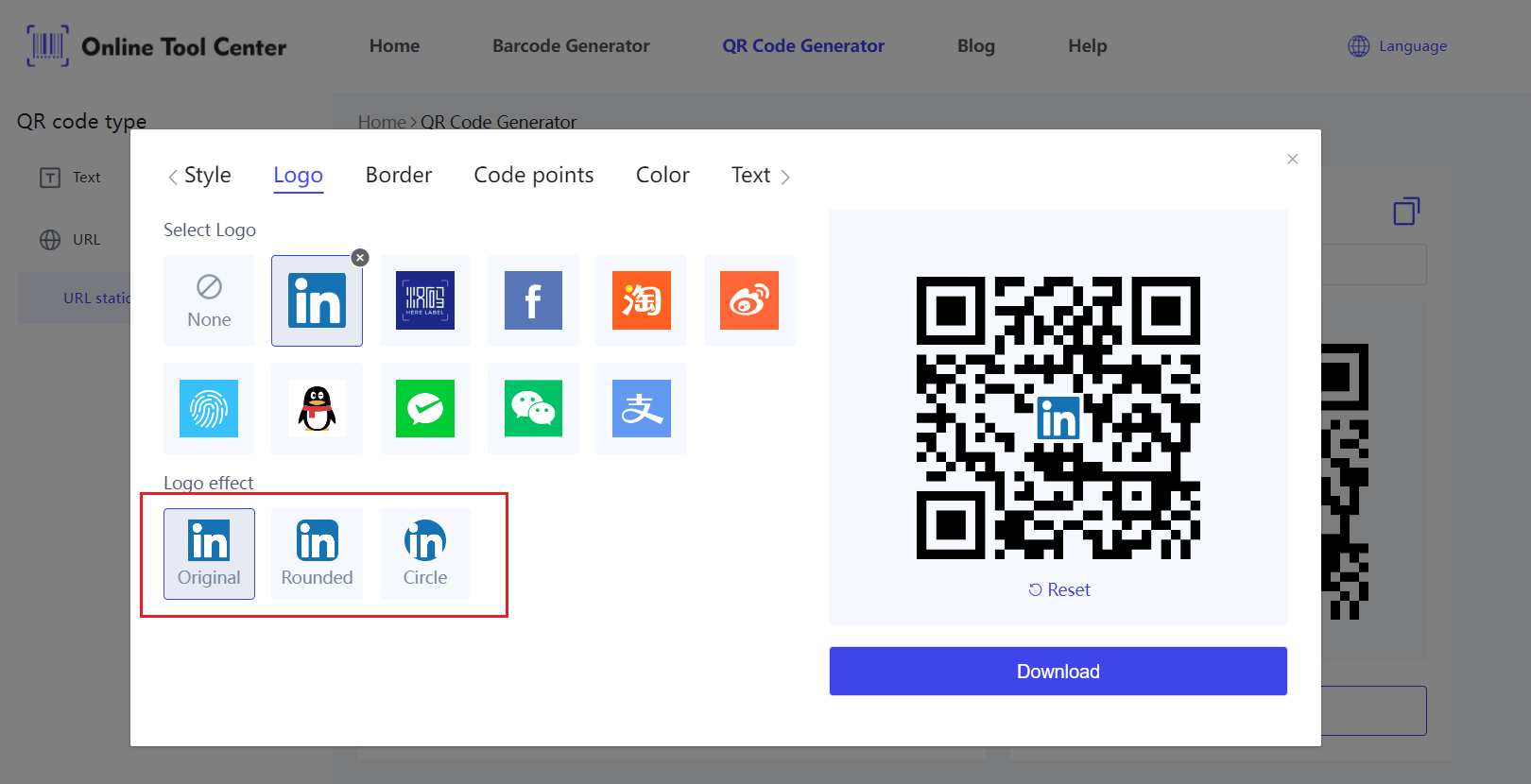 Generator de coduri qr pentru linkedin.png