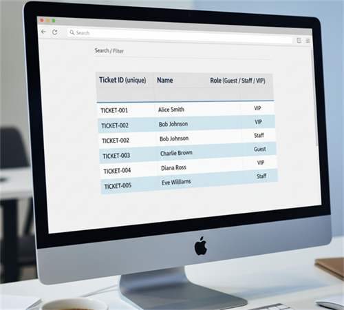 vent registration excel înregistrare excel