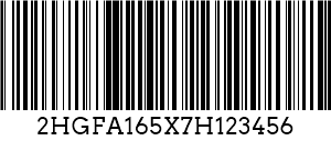 Codul 128 VIN Barcode
