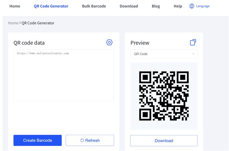 Generate QR code