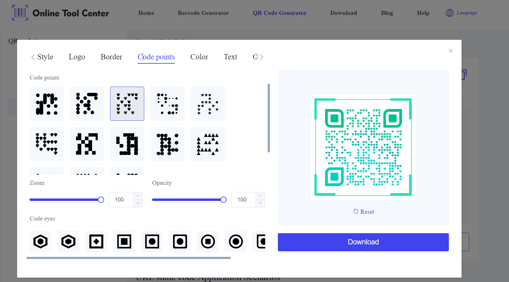 Generator de coduri QR estetice.png