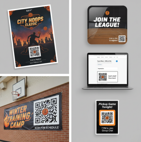 Utilizarea codurilor QR de baschet