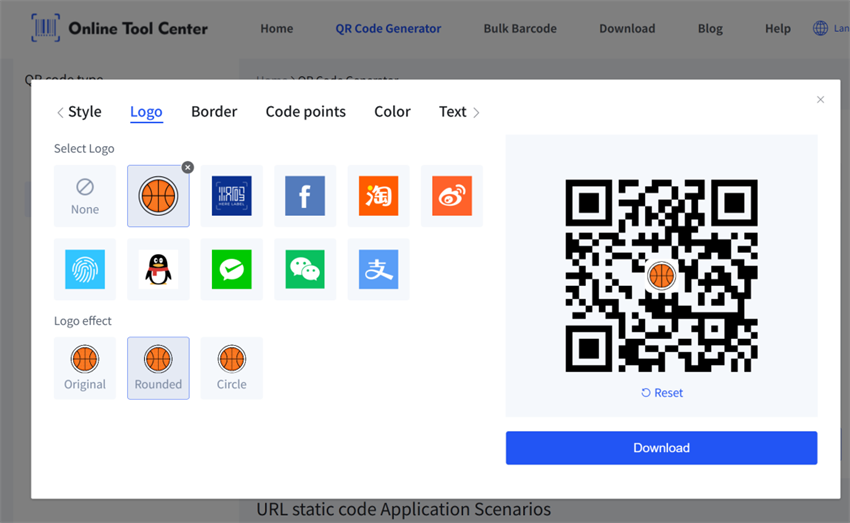 Erate cod QR de baschet personalizat