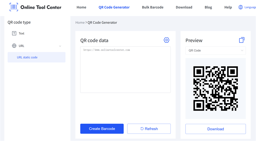 Erate cod QR static