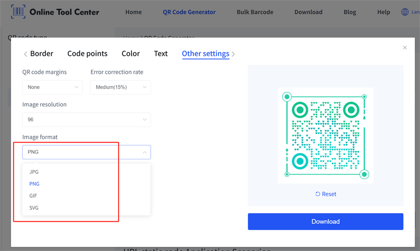 image formats of static qr codes formate de imagini ale codurilor QR statice