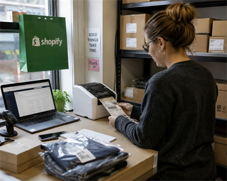 Etichete cu coduri de bare pentru shopify