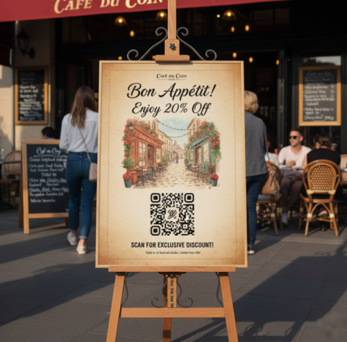 promoție restaurant cod qr