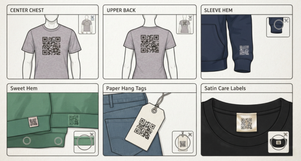 qr code on clothi Codul QR pentru haine