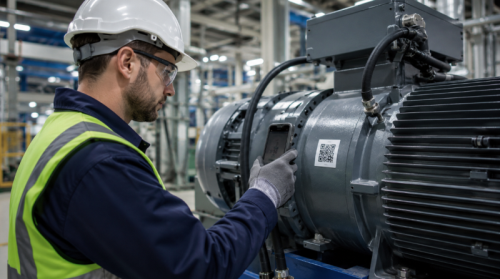 QR code equipment inspectio Inspecția echipamentului cu cod QR