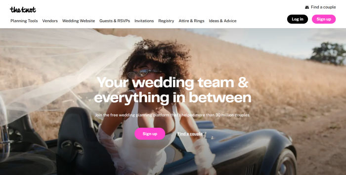 The Knot website Site-ul Knot