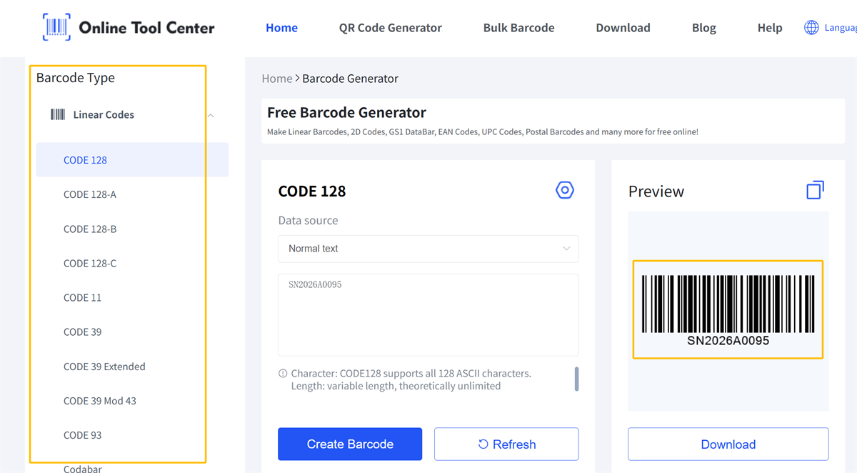 erate code128 barcode cod de bare 128