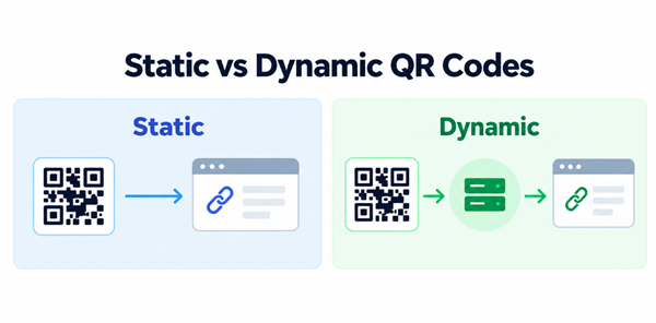 Static vs Dynamic QR Codes Coduri QR statice vs dinamice